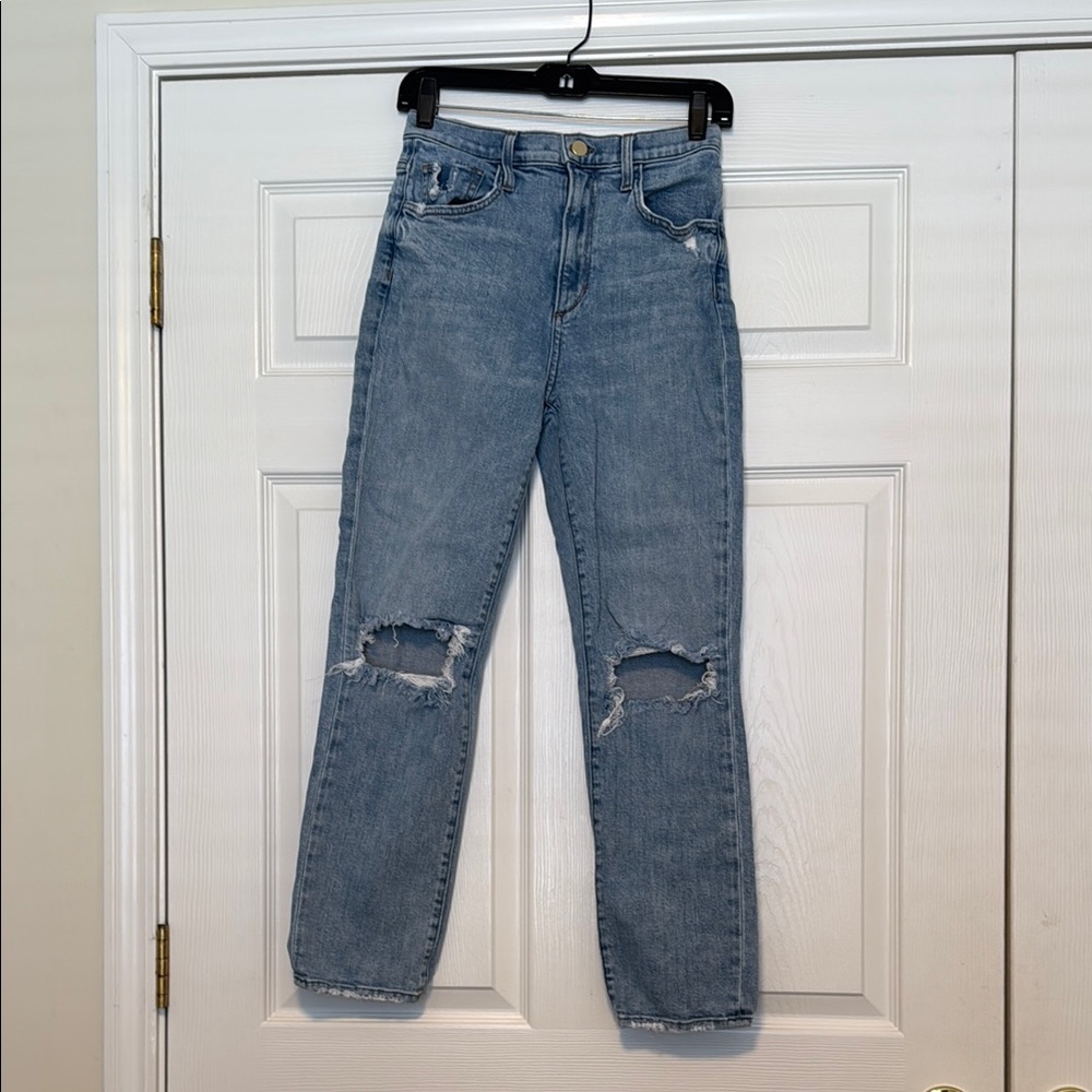 Favorite Daughter High Waist Straight Leg Jeans